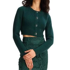NEW ALLISON NEW YORK oakley cardigan in dark green